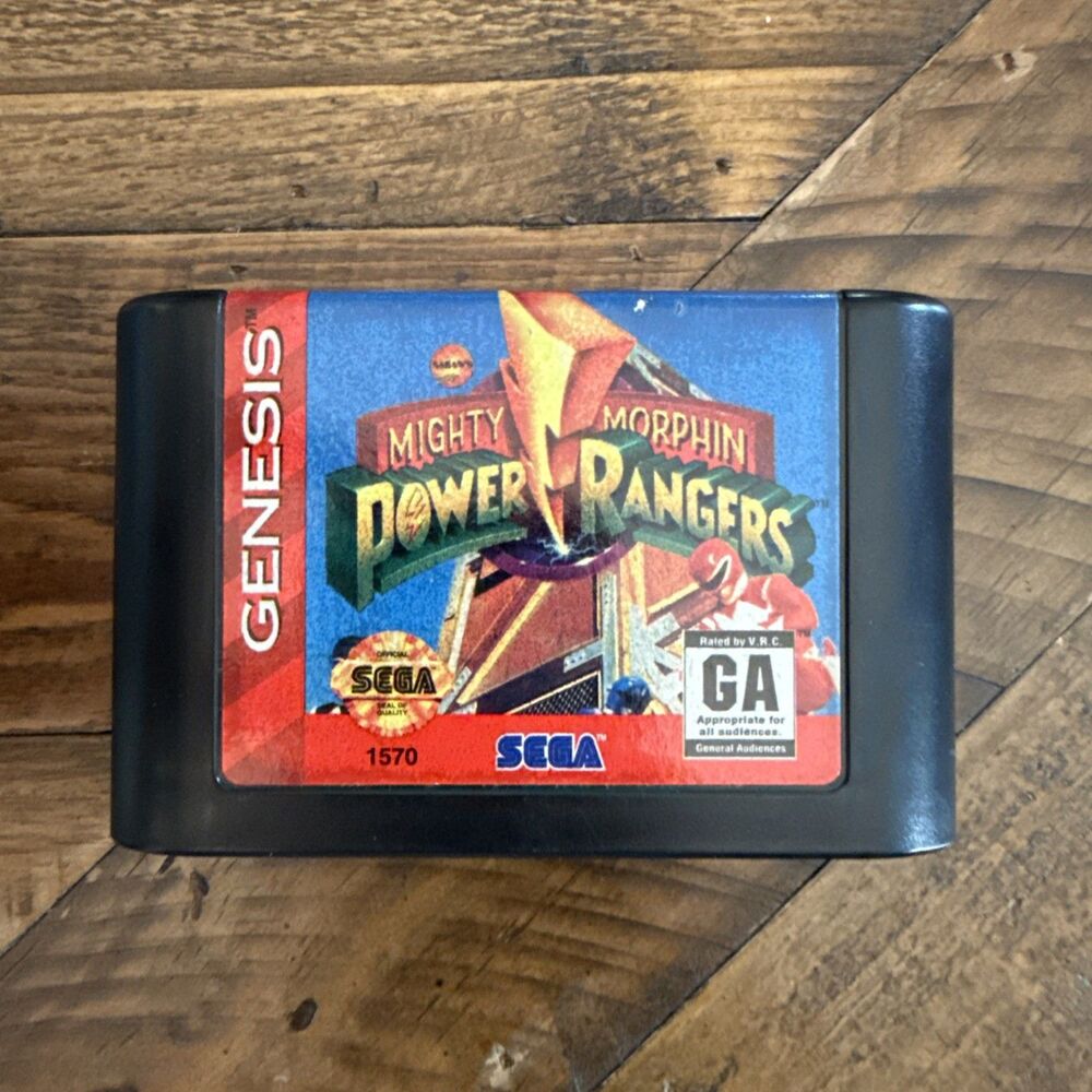 Mighty Morphin Power Rangers Sega Genesis Cartridge Only Tested Authentic